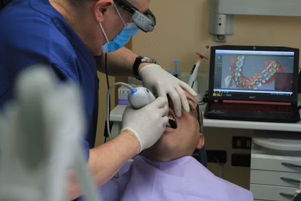 Digital dental workflow from scan to finished restoration