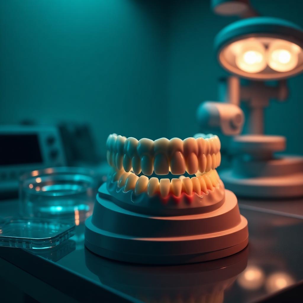 Full-arch immediate load provisional restoration on a digital dental model in a laboratory